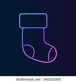 Christmas sock nolan icon. Simple thin line, outline illustration of Christmas joy icons for UI and UX, website or mobile application
