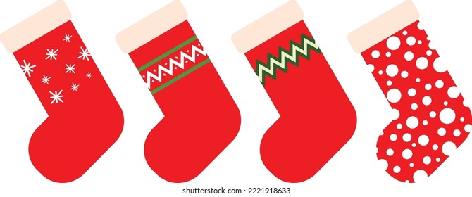 Weihnachtssocksack für Plakatdesign und mehr 