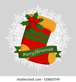 Christmas sock symbol  