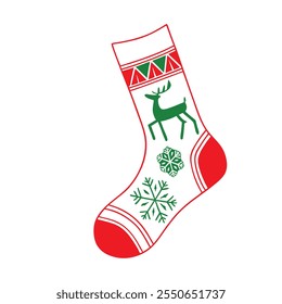 Christmas Sock Vector Arts Illustration