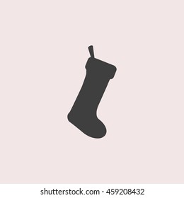 Christmas Sock web icon. Isolated illustration
