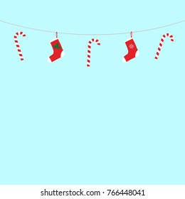 Christmas socks, Christmas candy