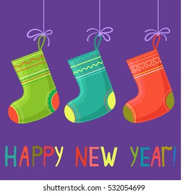 Christmas socks card