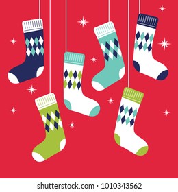 Christmas socks design