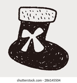Christmas socks doodle