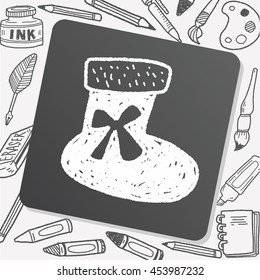 Christmas socks doodle