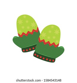 Christmas socks flat icon design