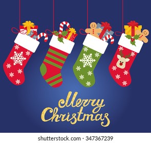 Christmas socks with gifts