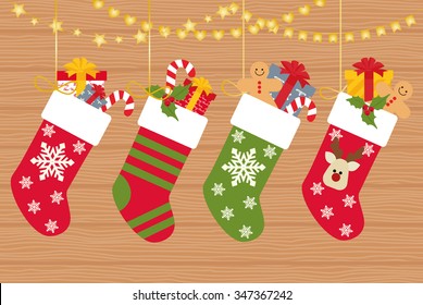 クリスマス 靴下 のイラスト素材 画像 ベクター画像 Shutterstock