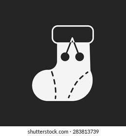 Christmas socks icon