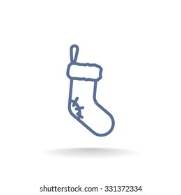 Christmas socks icon