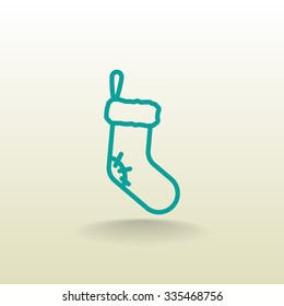 Christmas socks icon