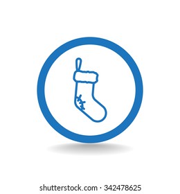 Christmas socks icon