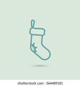 Christmas socks icon