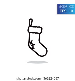 Christmas socks icon