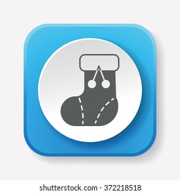 Christmas socks icon