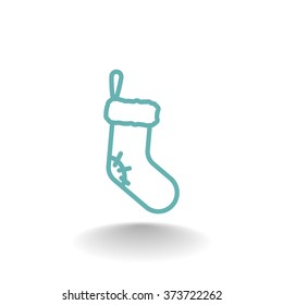 Christmas socks icon