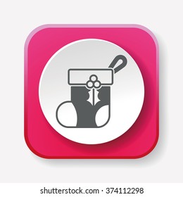 Christmas socks icon