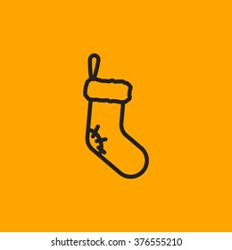 Christmas socks icon