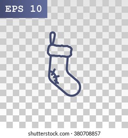 Christmas socks icon