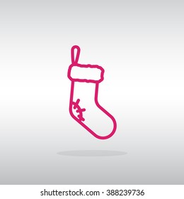 Christmas socks icon