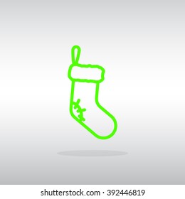 Christmas socks icon