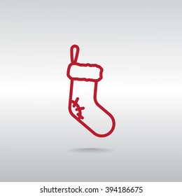 Christmas socks icon