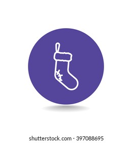 Christmas socks icon