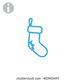 Christmas socks icon
