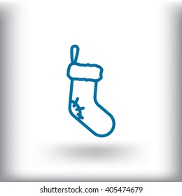 Christmas socks icon
