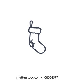 Christmas socks icon