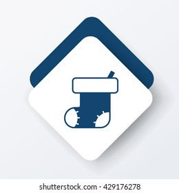 Christmas socks icon