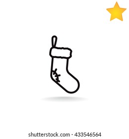 Christmas socks Icon