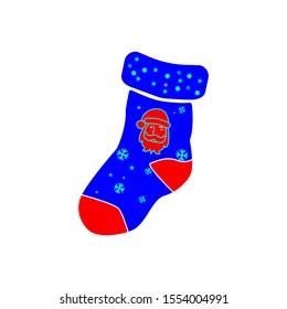 Christmas Socks icon trendy flat design