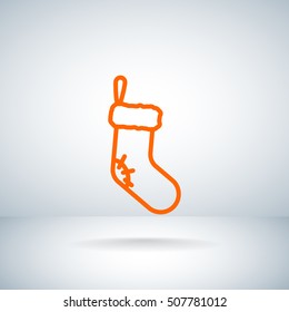  Christmas socks Icon Vector.