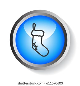  Christmas socks Icon Vector.