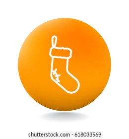  Christmas socks Icon Vector.