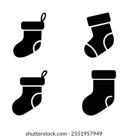 Christmas Socks Icon Vector art image