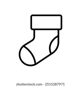 christmas socks icon vector design template simple and clean
