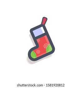 Christmas Socks icon, vector illustration