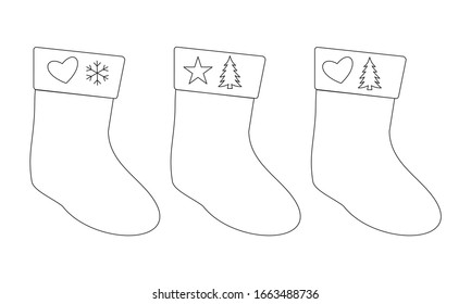 Christmas socks icon vector ilustration