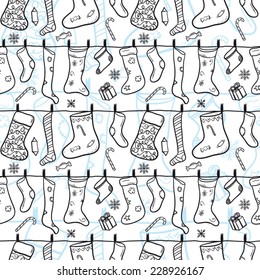 Christmas socks pattern