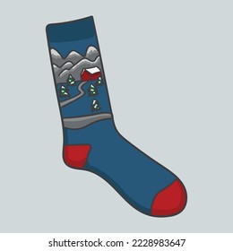 medias de Navidad. Socks con patrones