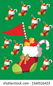Christmas socks with presents inside