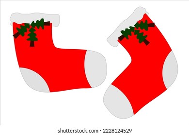 christmas socks or santa socks to celebrate christmas and new year
