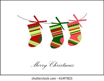 christmas socks VECTOR