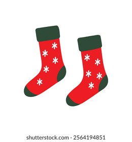 Christmas Socks Vector for Festive Holiday Design