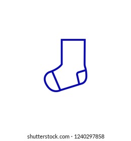 Christmas socks vector icon