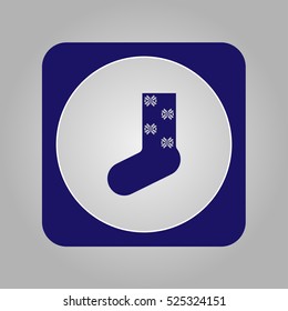 Christmas Socks vector icon. New year symbol, christmas symbol. EPS10