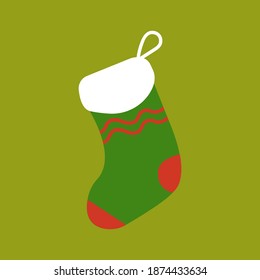 Christmas socks. Vector illustration EPS 10